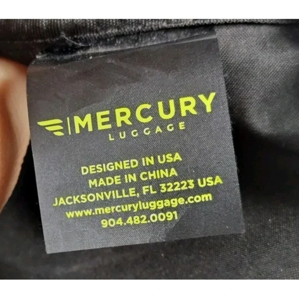 UNLV Mercury Luggage Black Briefcase Embroidered Logo Multi Pocket Portfolio Bag
